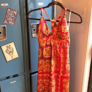 Karlie Bright Long Halter Sundress 🍀